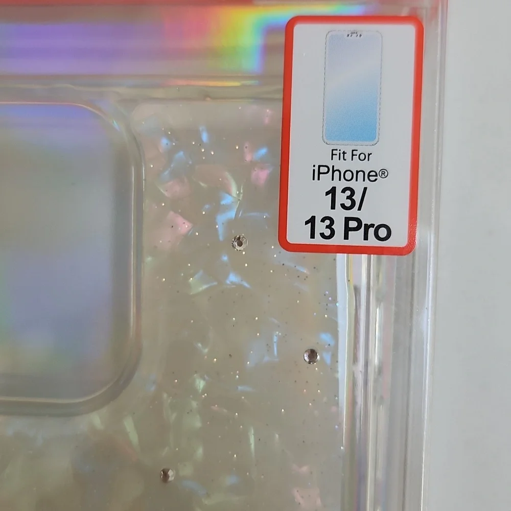NIB Crystal Phone Case - Iphone 13/13 Pro Iridescent White‎ - Picture 3 of 5